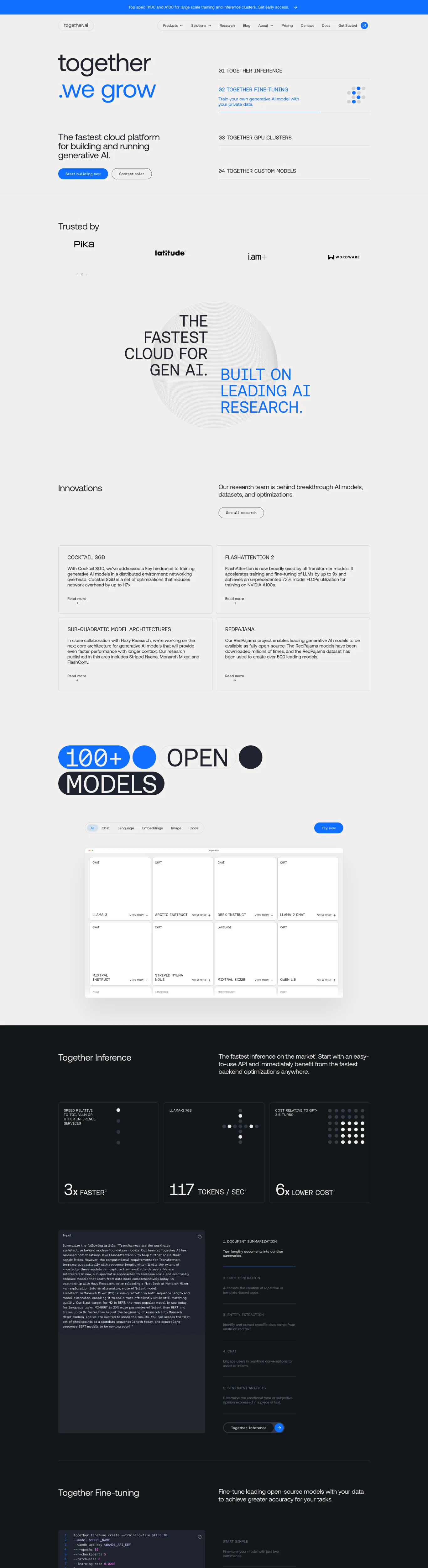 Modern Blue Minimalistic Sans-serif Technology Webflow website example