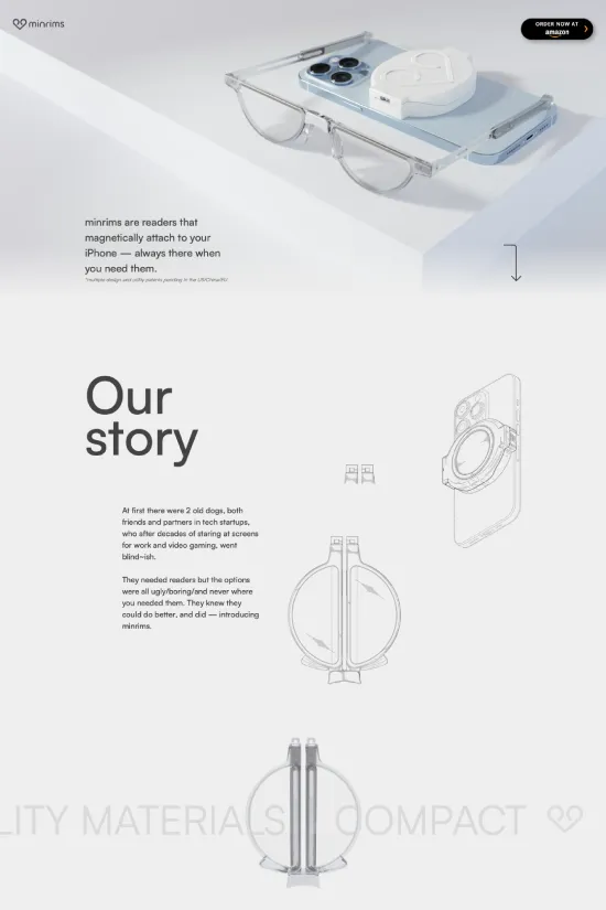 Webflow website example Technology Minimalist Sans-serif White
