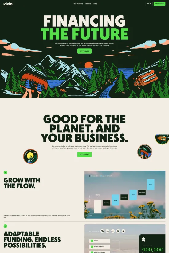 Finance Modern Ecological Webflow Website Example