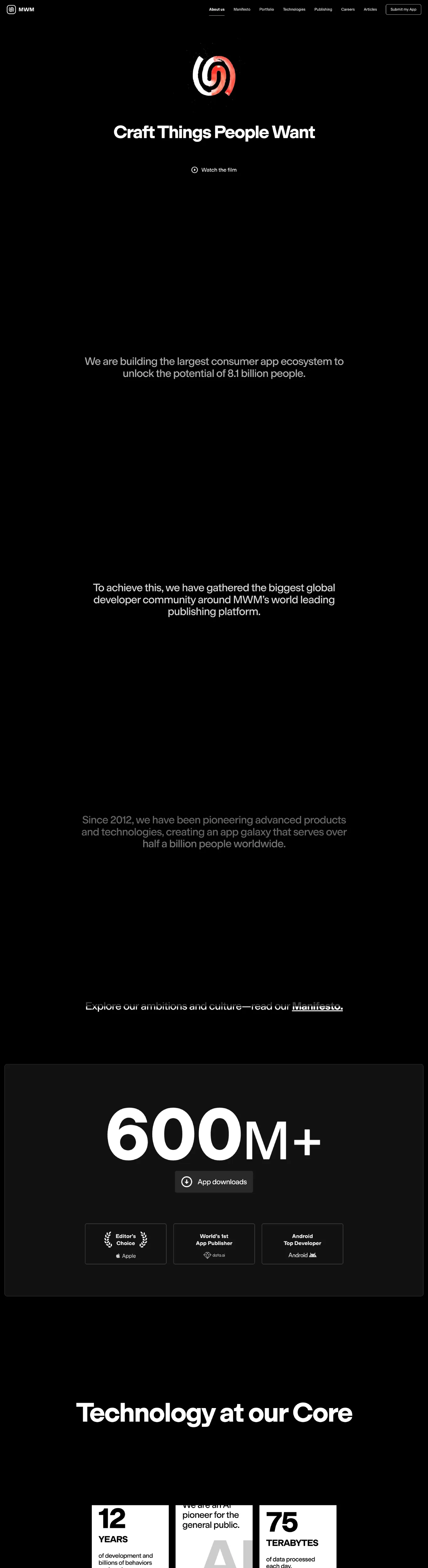 Modern Bold Black AI Webflow Inspiration Technology