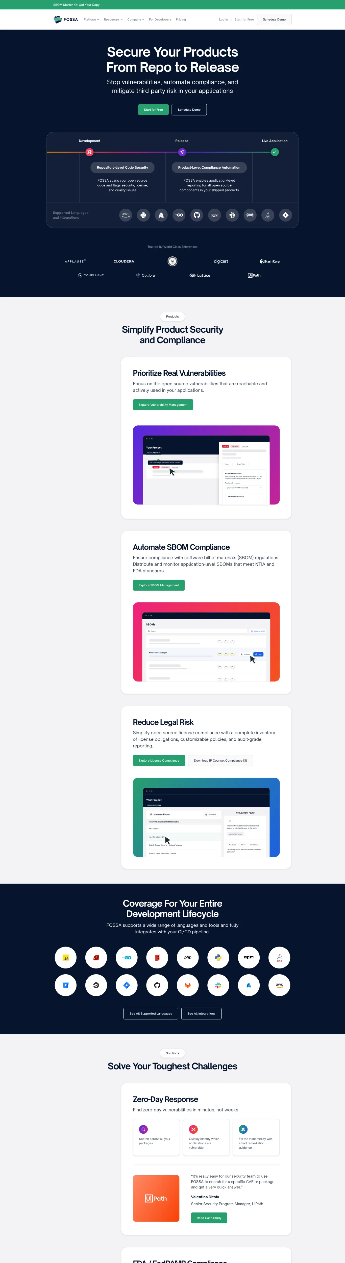 Webflow website example Modern Sans-serif Compliance Technology