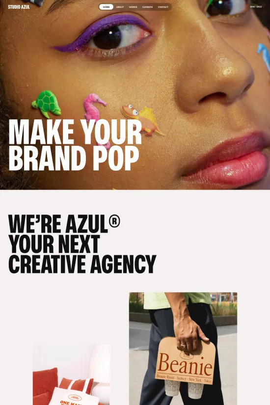 Modern Black and White Creative Webflow website template
