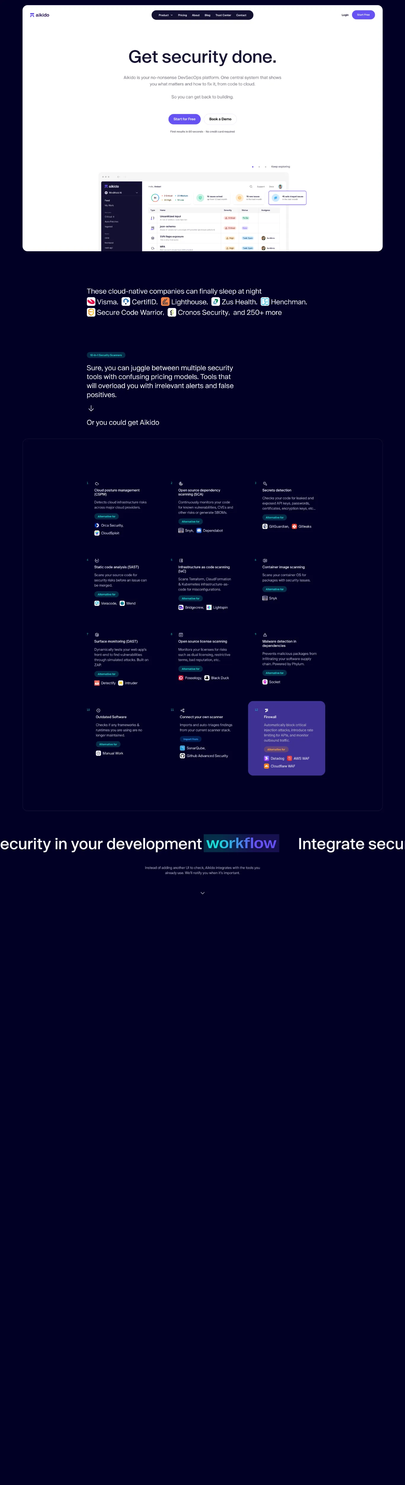 Minimalist Cybersecurity Dark Blue Webflow website example