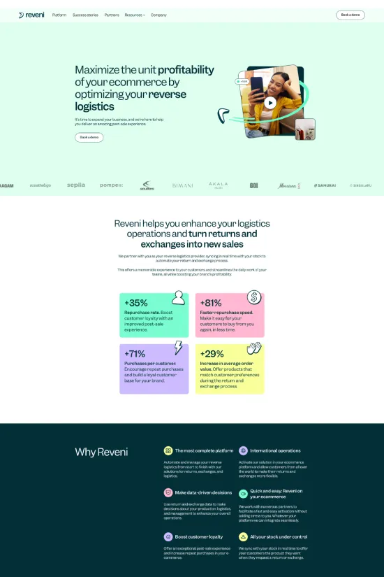 Modern Webflow E-commerce site example