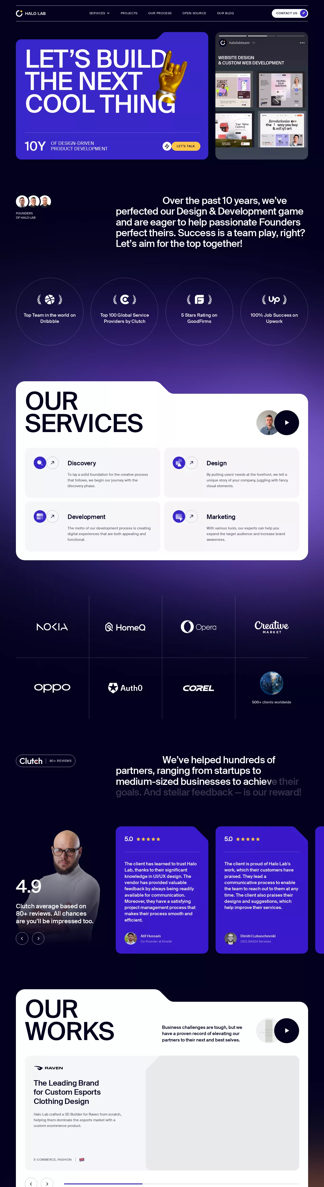Bold Modern Design Studio Webflow Website Example