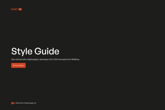 Mast framework Webflow cloneable