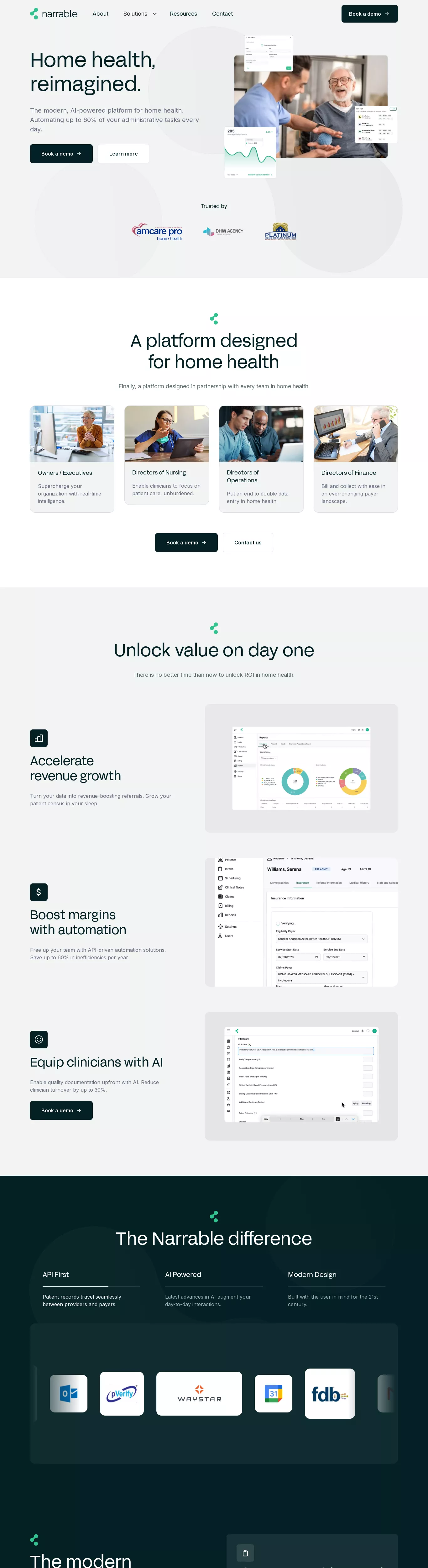 Healthcare Technology Webflow website example