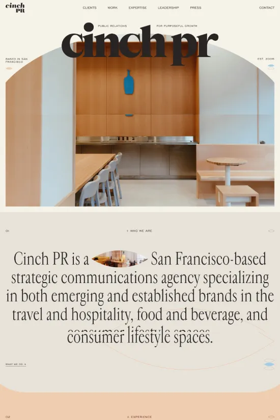 Public Relations Elegant Modern Webflow website example