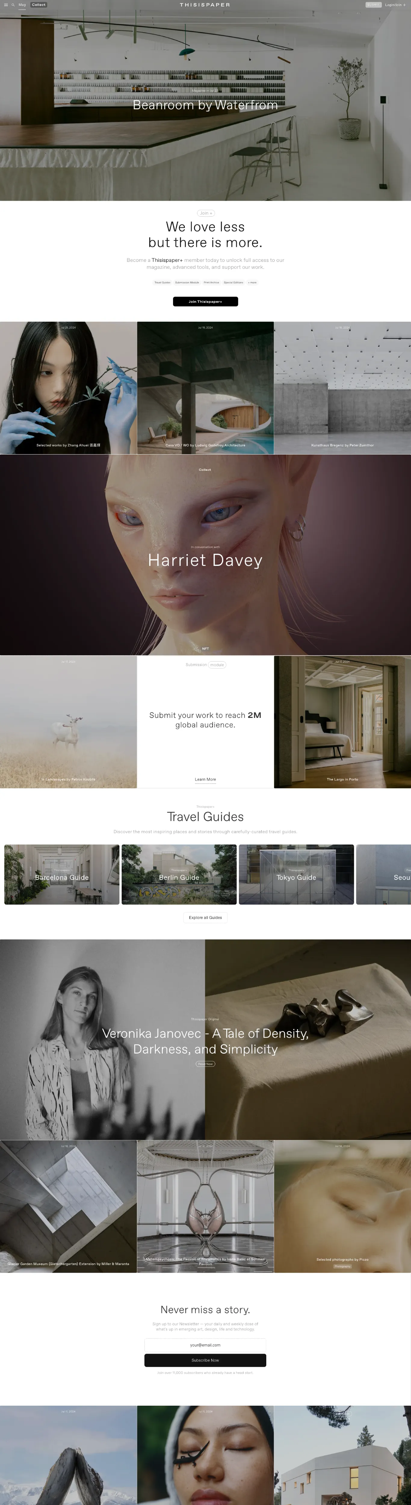 Minimalistic Sans-serif Green Art Webflow website example