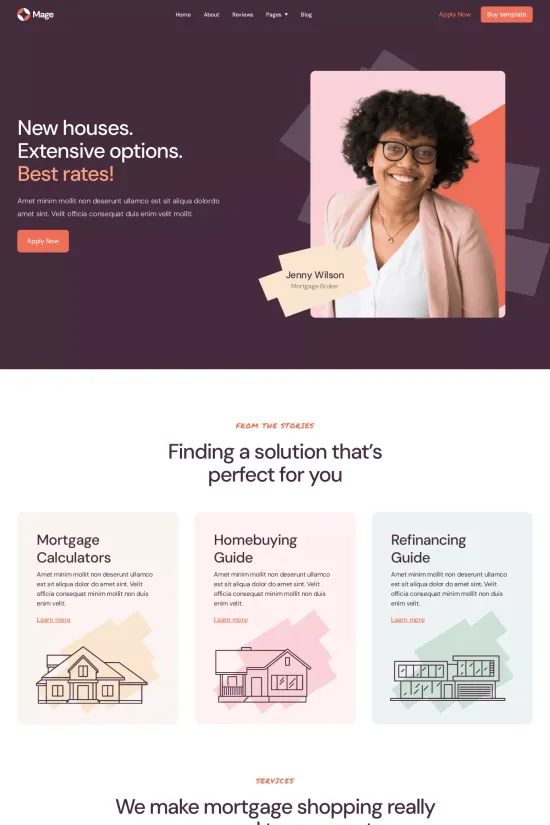 Home Services Dark Blue Modern Webflow Website Template
