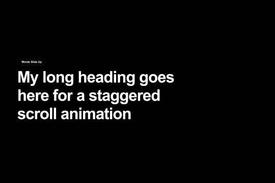 GSAP Text Animation Effects Webflow cloneable