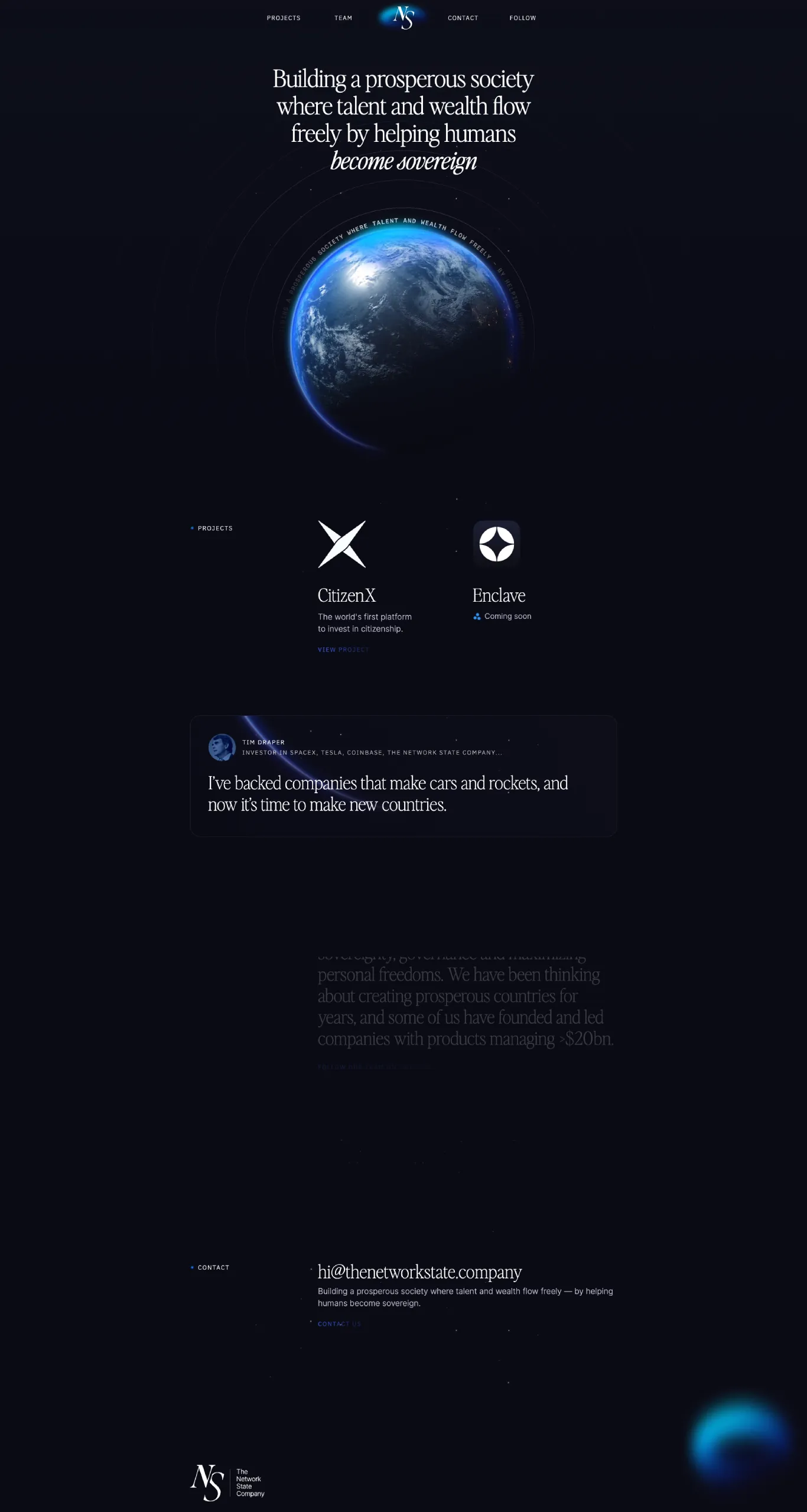 Modern Technology Webflow website example