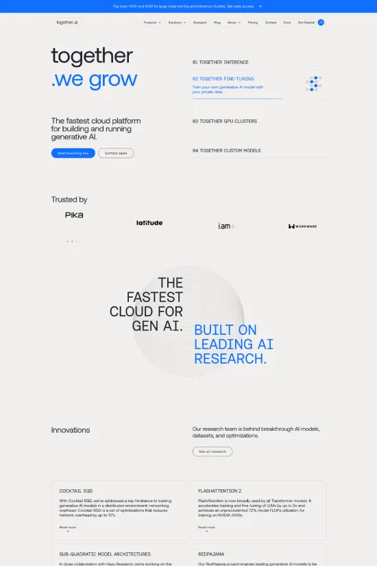 Modern Blue Minimalistic Sans-serif Technology Webflow website example