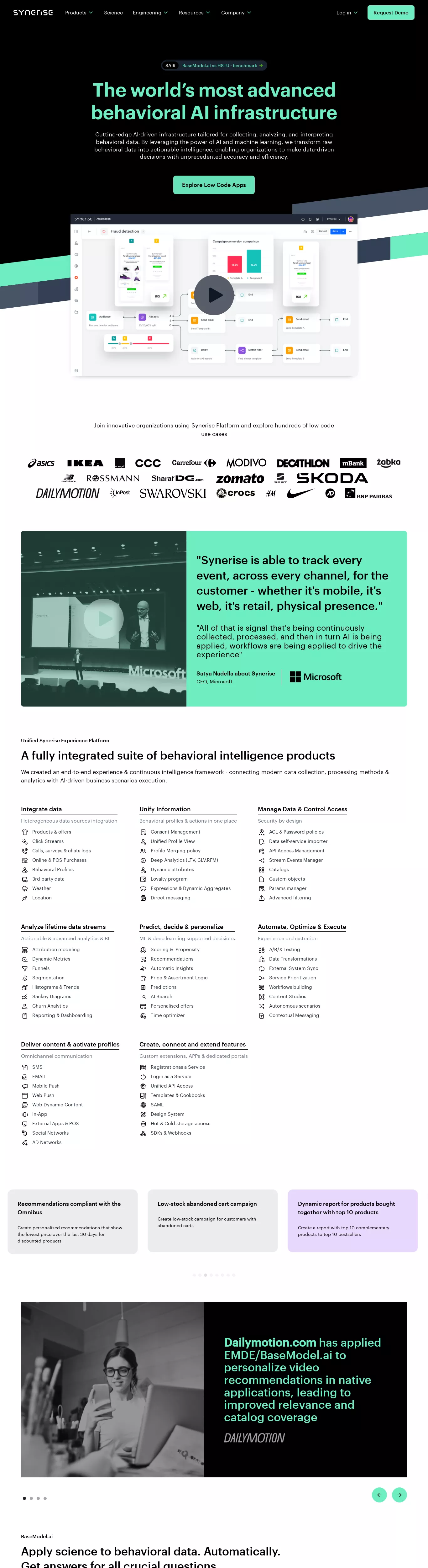 Webflow website example AI Technology Modern Clean