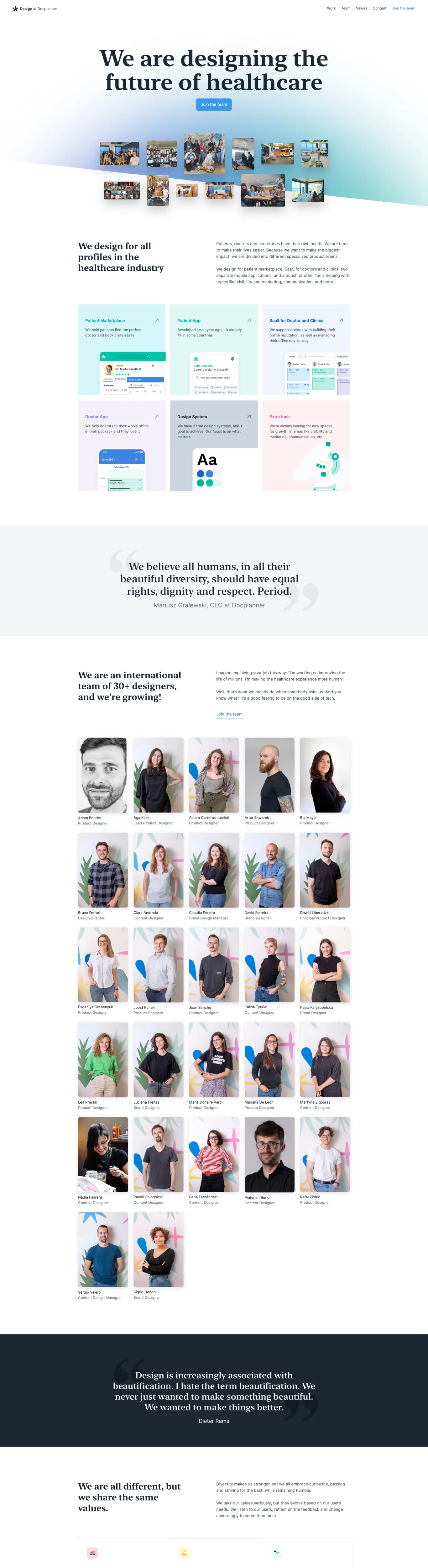 Minimalist Sans-serif Modern Healthcare Webflow website example