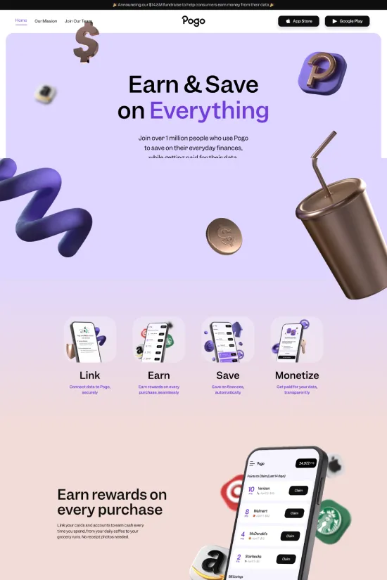 Modern Purple Webflow Finance Website Example