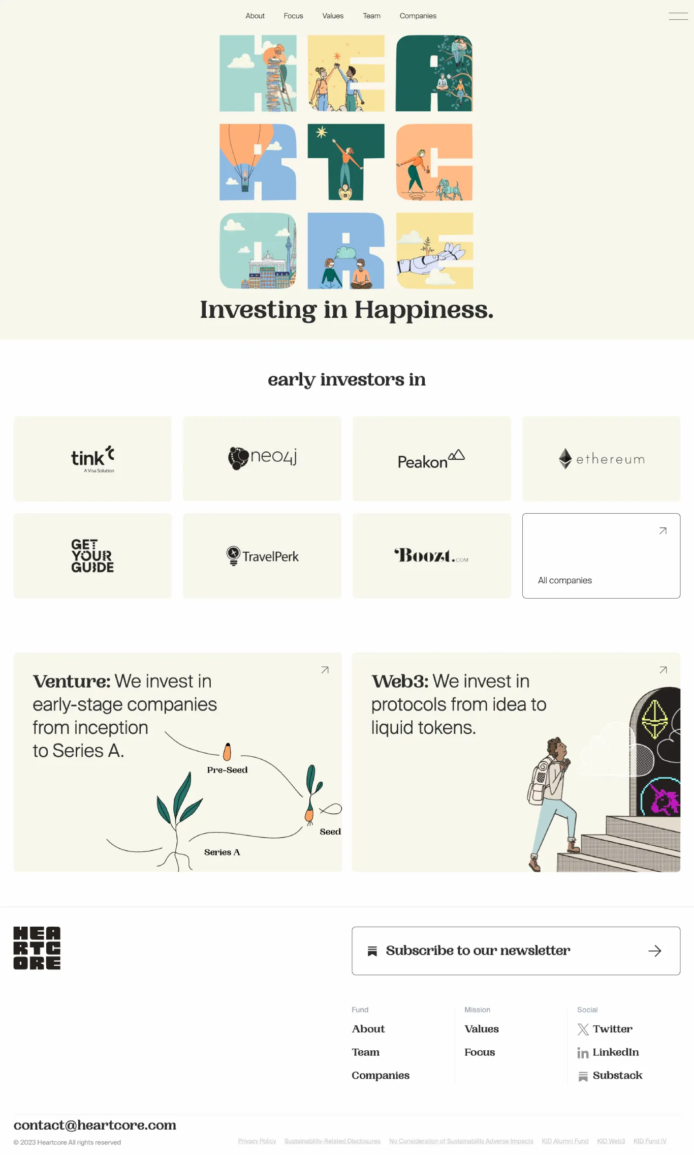 Venture Capital Webflow site example