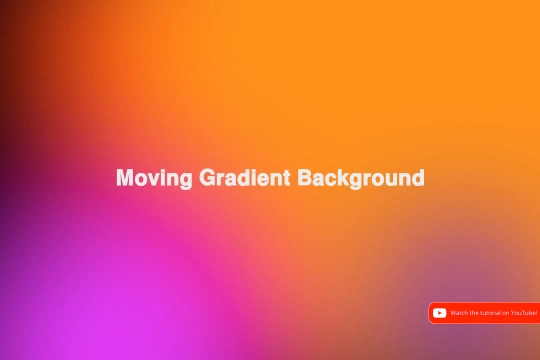 Moving Gradient Background Webflow cloneable