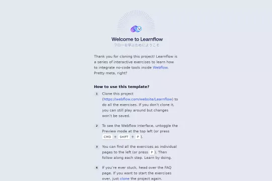 Learnflow Webflow Tutorial Webflow cloneable