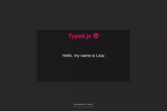 Typed.js text animation Webflow cloneable