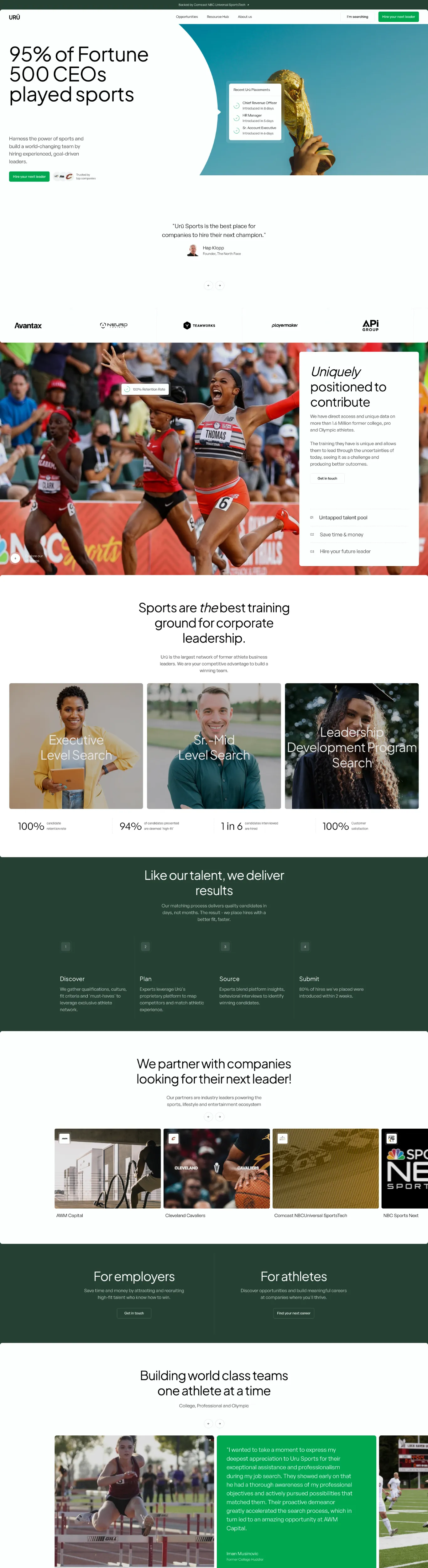 Professional Modern Green Webflow HR Site Example