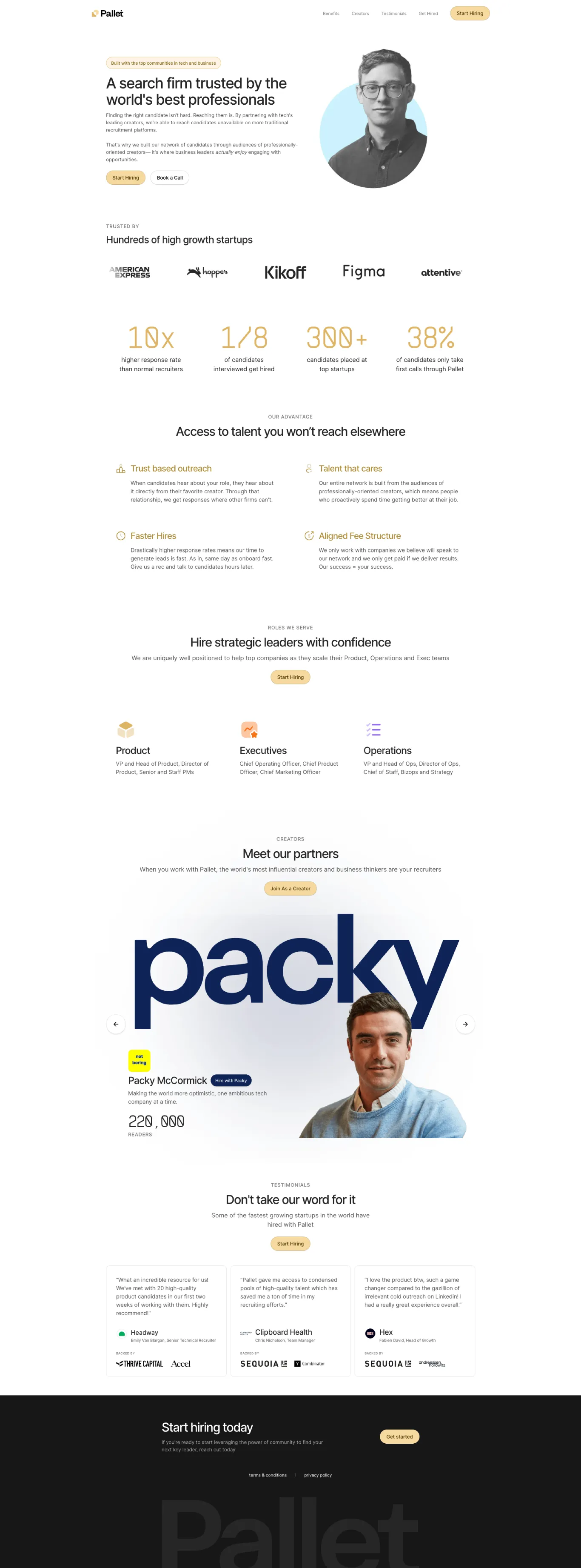 Professional Black White Blue Grey Webflow Inspiration - Recruitment