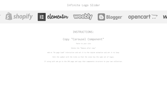 CMS Logo Carousel Webflow cloneable