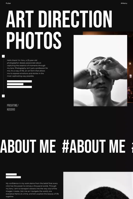 Creative Artist Bold Dark Webflow Website Template