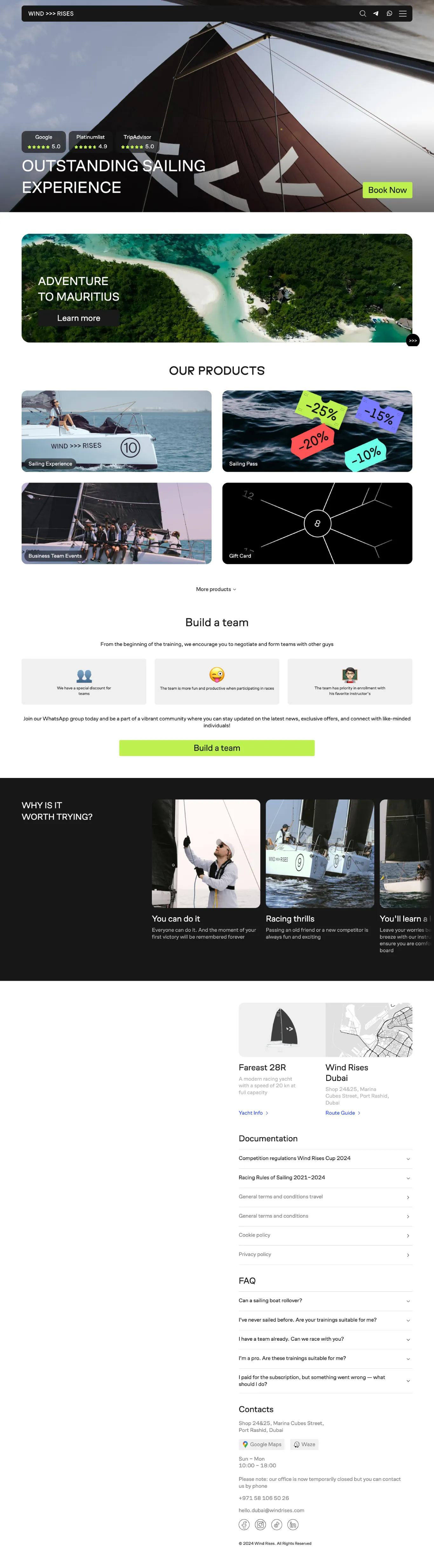 Minimalistic Sans-serif Clean Adventure Webflow site