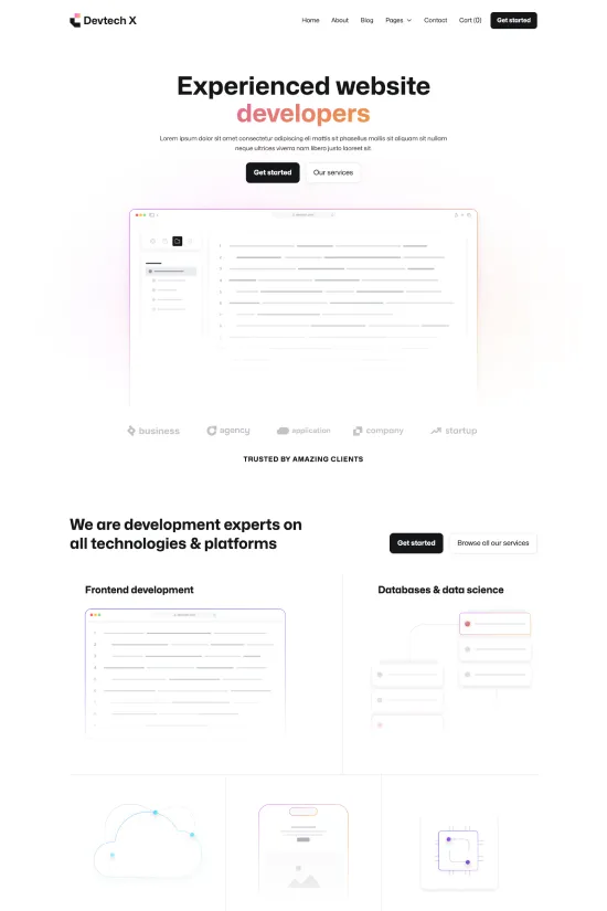 Startup Minimalist Marketing White Webflow Website Template