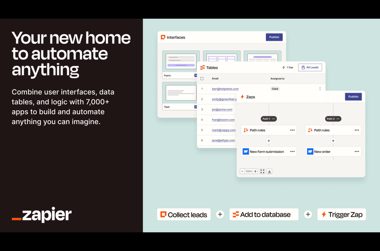 Discover how Zapier enhances your Webflow app experience! Automate form submissions, sync content effortlessly, and optimize e-commerce processes. Boost efficiency, performance, and user experience without coding. Tailor workflows to your needs for seamless operations.
