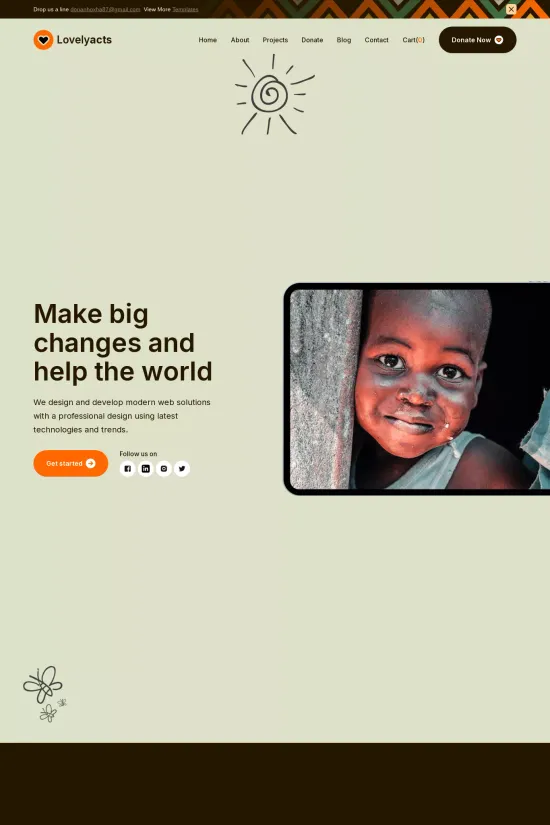 Non-Profit Modern Webflow Website Template