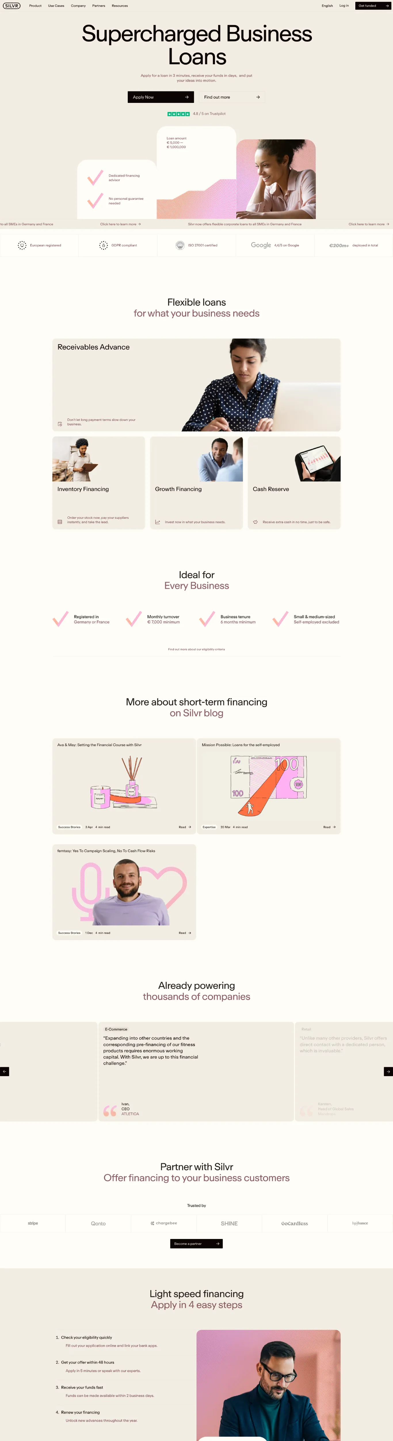 Finance Pink Sans-serif Modern Webflow website example