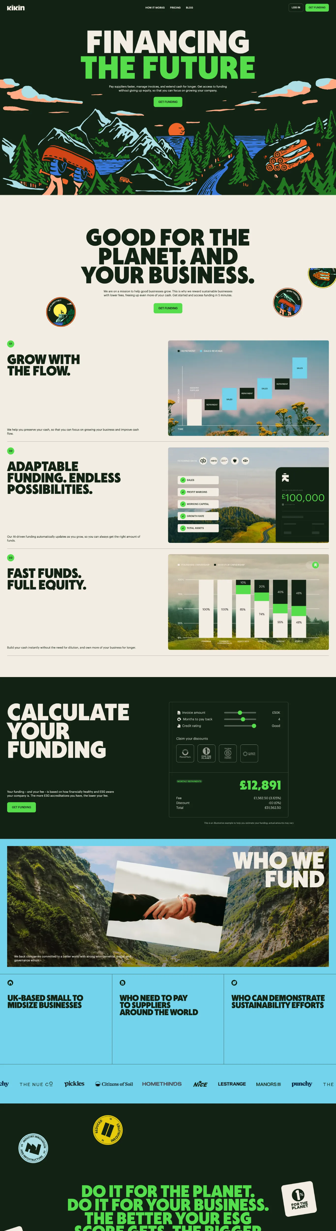 Finance Modern Ecological Webflow Website Example