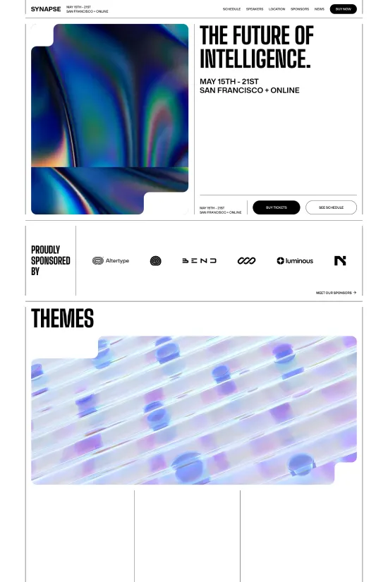 Cutting-Edge Black and White Modern Event Technology Webflow website template