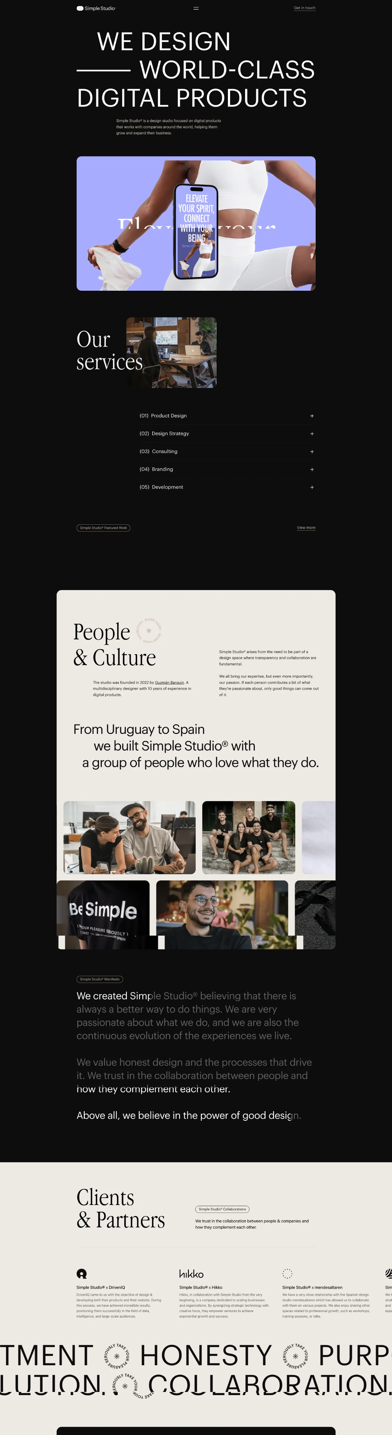 Minimalistic Black Sans-serif Design Webflow website example