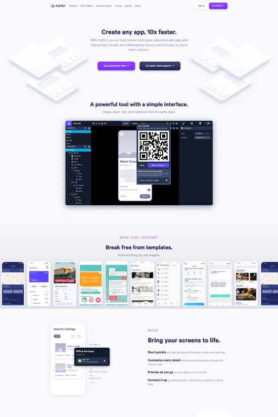Modern Minimalist Technology Webflow website example