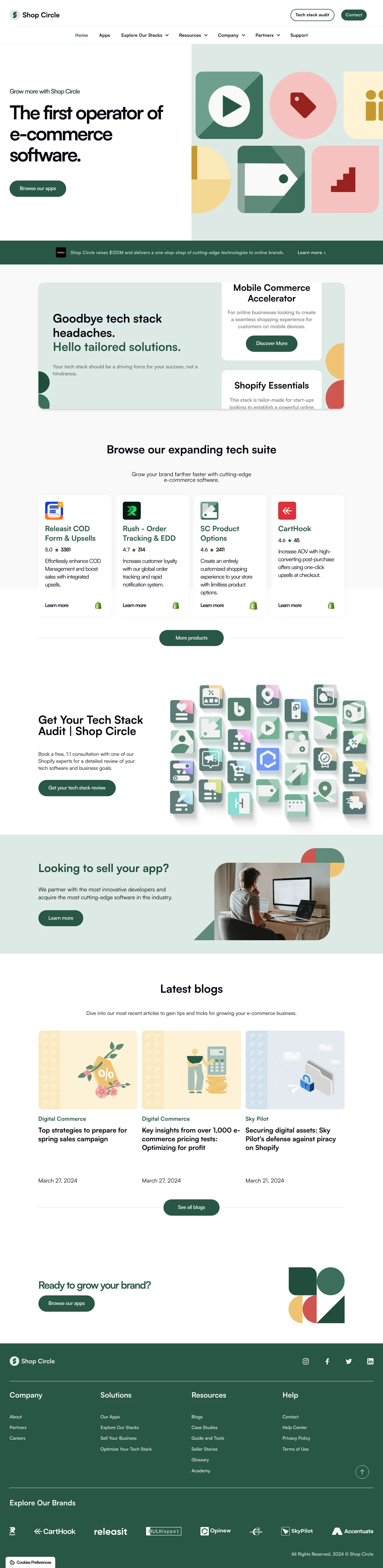 E-commerce Minimalistic Modern Green Webflow website example