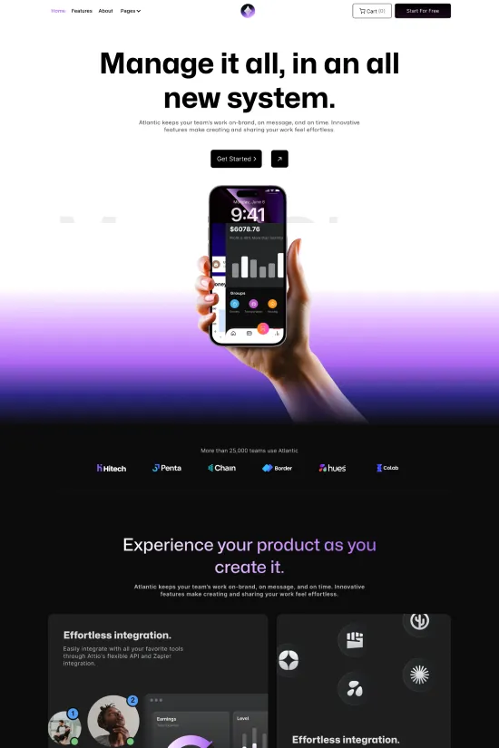 Technology Start-Up Modern Webflow Website Template.