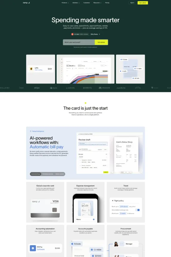 Webflow website example Finance Modern Corporate