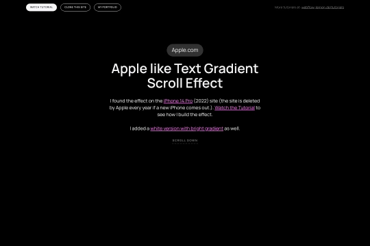 Apple-style Text Gradient Scroll Webflow cloneable