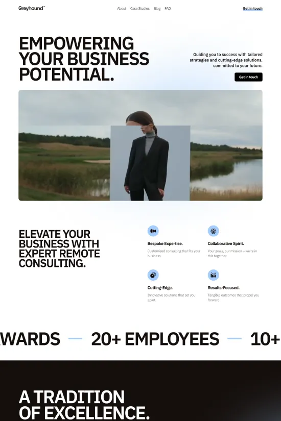 Business Modern Black Webflow Website Template
