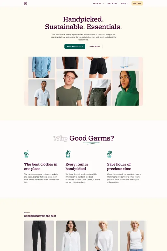 Fashion Webflow Website Example - Pink Sans-serif Clean User-friendly