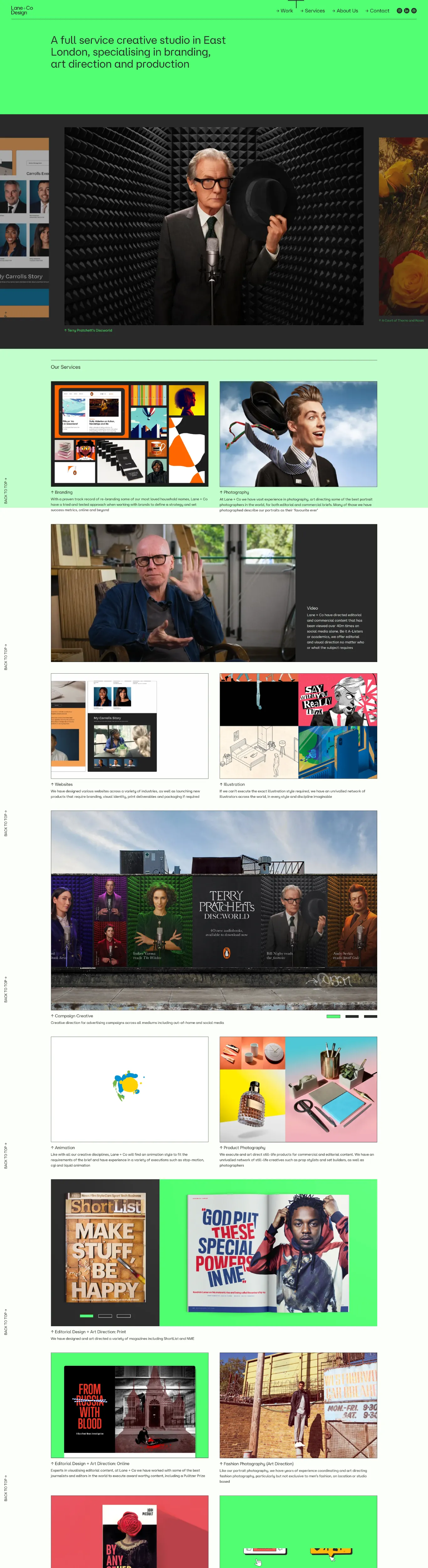 Modern Black Sans-serif Creative Webflow website example