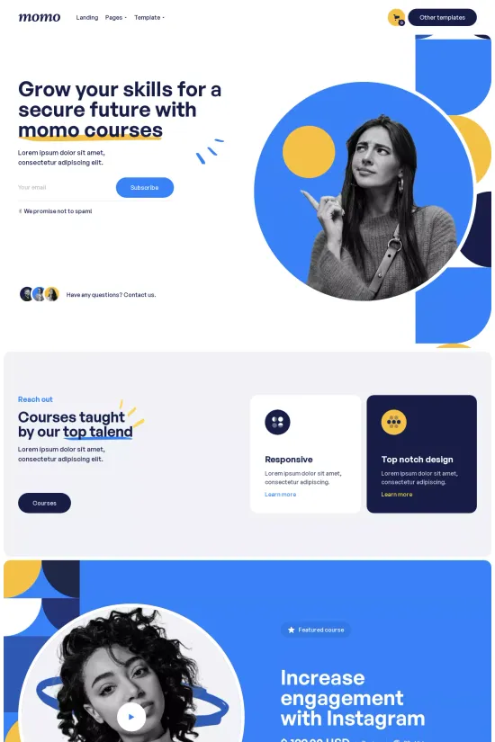 Education Learning Modern Webflow Website Template