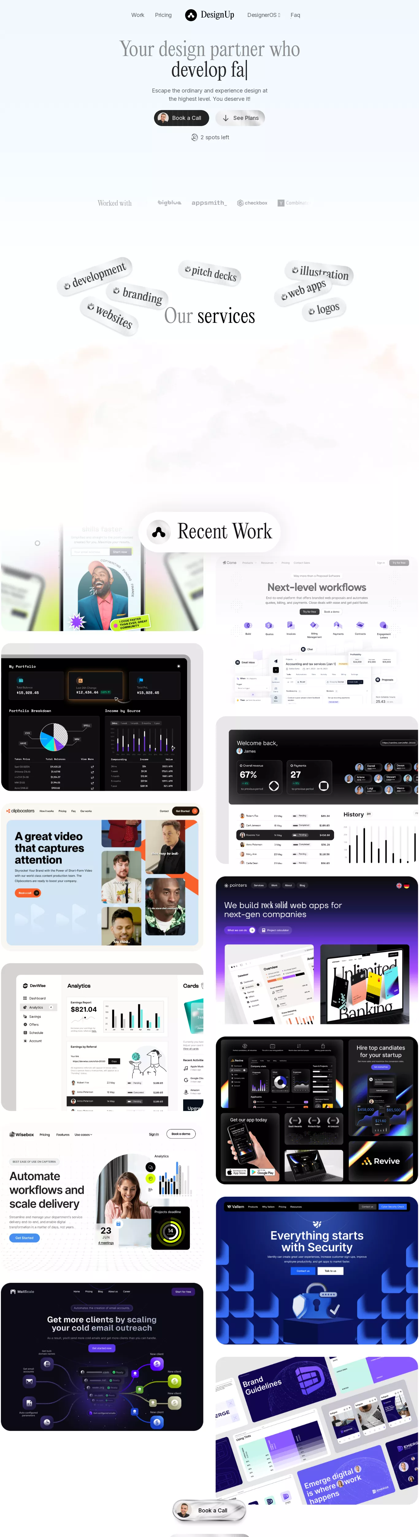 Modern Blue Sans-serif Web Designer Webflow website example