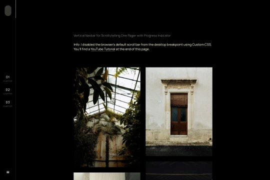 Page scroll progress bar Webflow cloneable