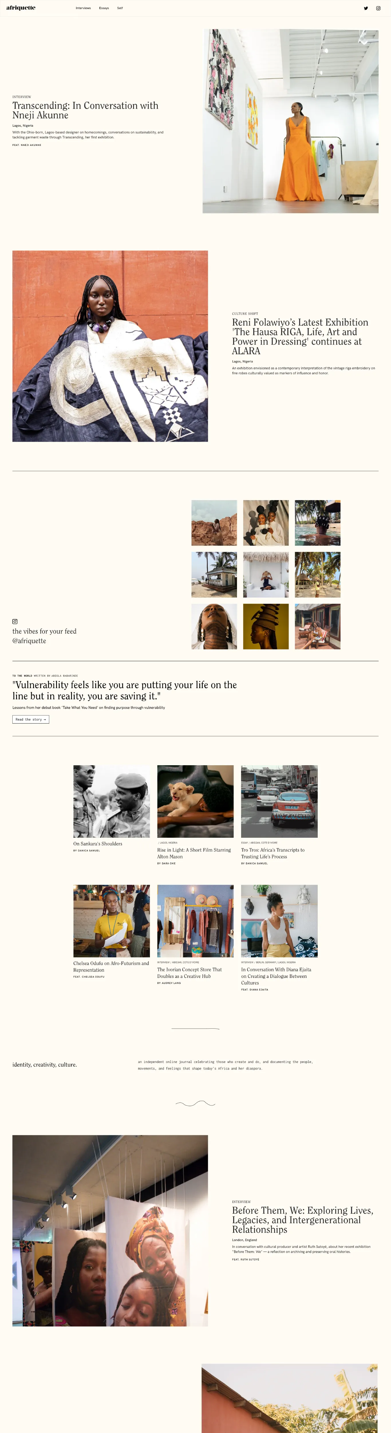 Minimalistic Artsy Webflow Website Example