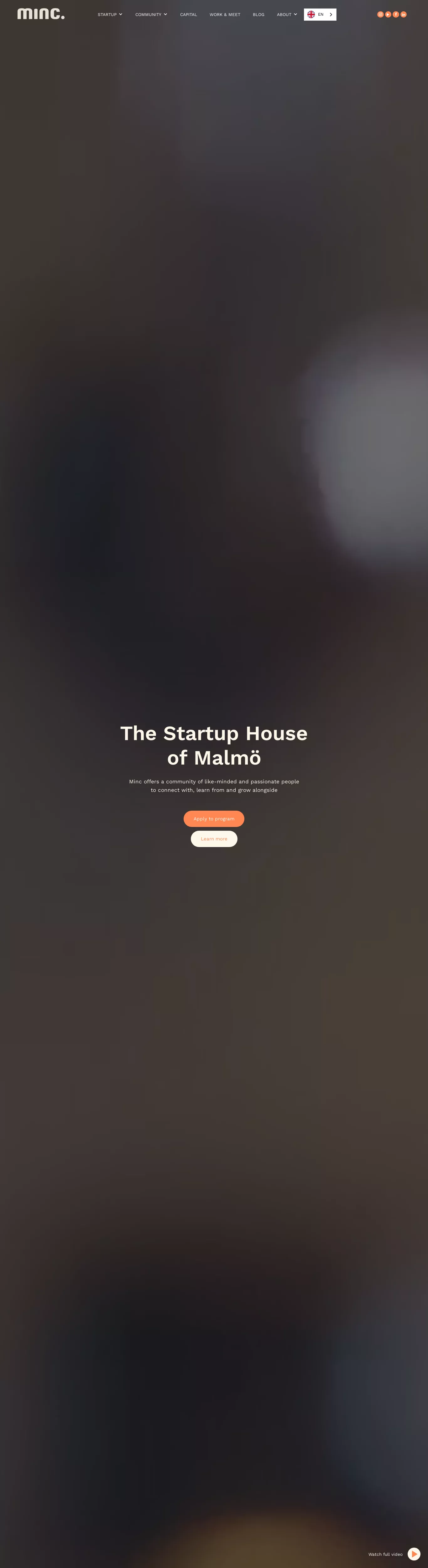 Modern Minimalist Black White Orange Webflow website example
