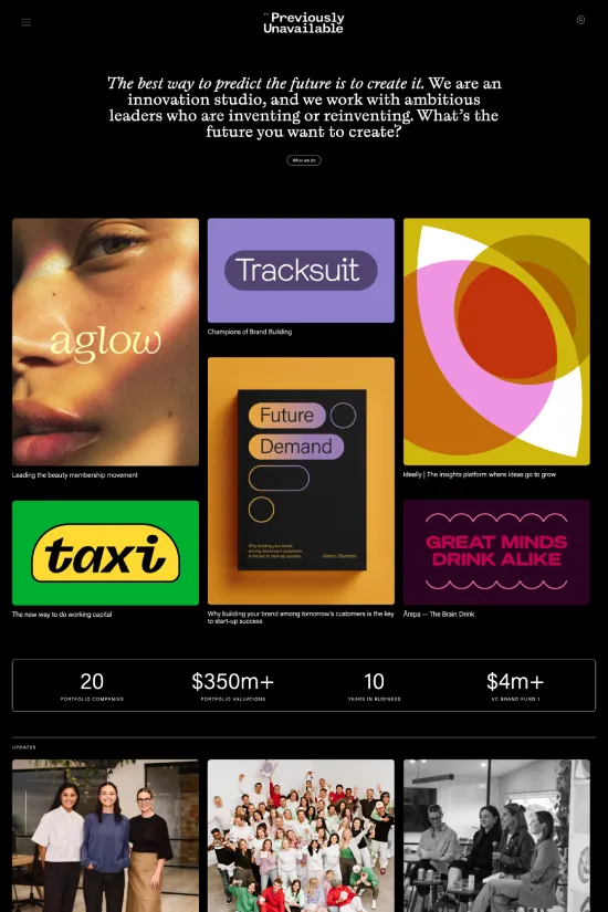 Modern Yellow Sans-serif Innovation Webflow website example